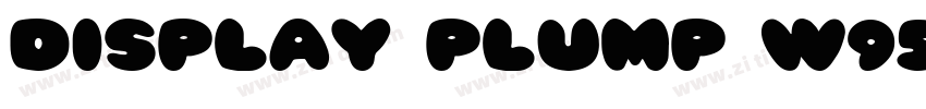 Display Plump W95字体转换 Display Plump W95字体转换